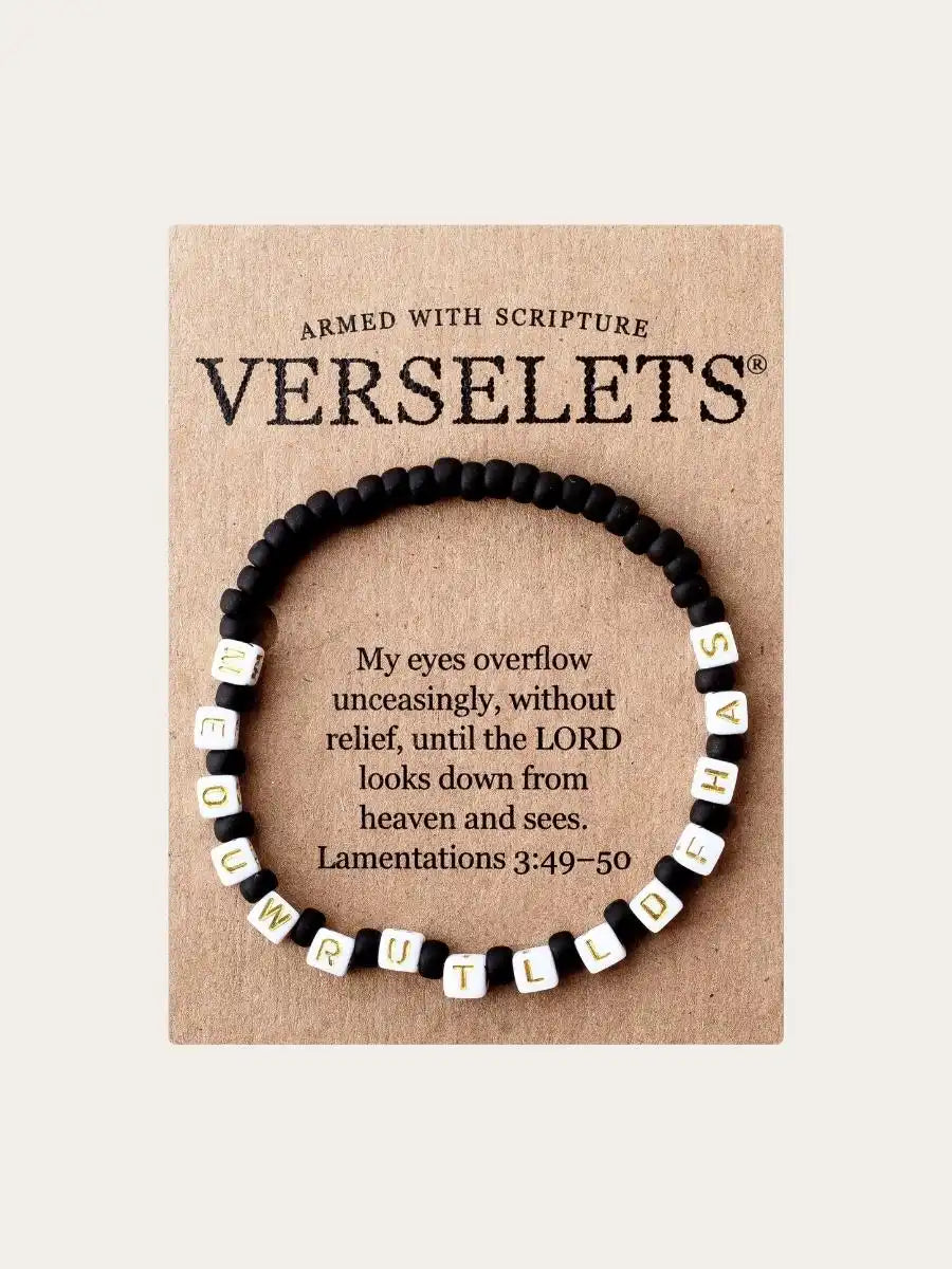"My eyes overflow unceasingly, without relief..." VERSELET®