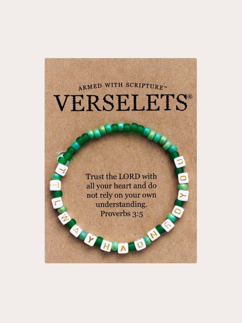 Trust the LORD with all your heart and do not rely on your own understanding. VERSELET®