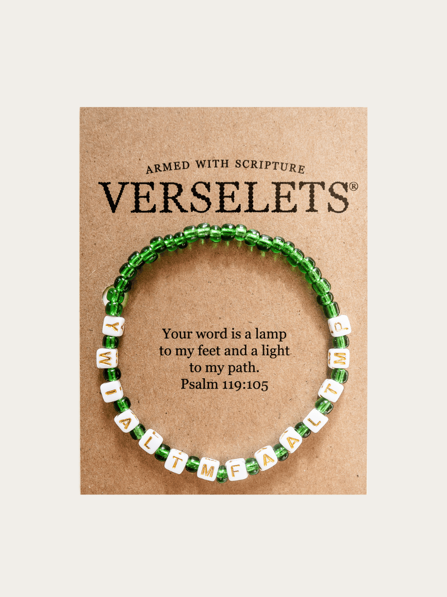 Your word is a lamp to my feet and a light to my path. VERSELET®